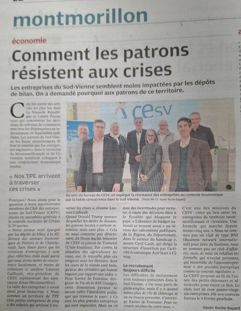 Article Sur l'AG du CEV - Février 2025